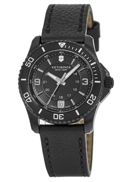 Victorinox Swiss Army Maverick Small Black Edition кварцевые женские часы с кожаным ремешком 241788 7838345560124 | black