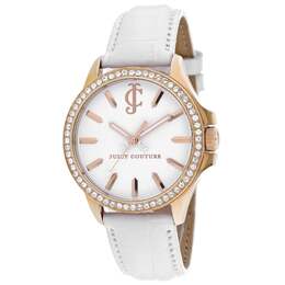 Женские часы Juicy Couture Jetsetter с белым циферблатом 7787126456380 | white