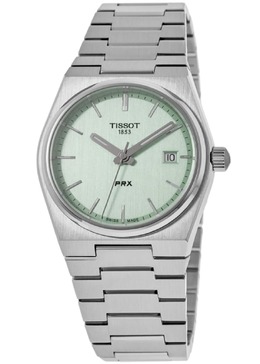 Tissot PRX 35 мм зеленые стальные женские часы T137.210.11.091.00 7838301454396 | green