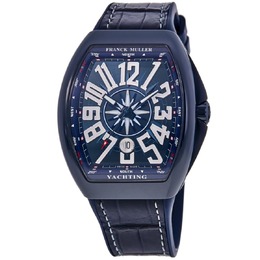 Мужские часы Franck Muller Vanguard Yachting с керамическим синим циферблатом V45SCDTYACHTCRBLW-C 7892959821884 | blue