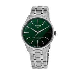 Tissot Chemin Des Tourelles Powermatic 80 Мужские часы со стальным зеленым циферблатом 7853086572604 | green