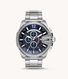 Diesel Мужские часы Diesel Chief Series Chronograph, серебристые, из нержавеющей стали, серебряный 6986522067004 | silver