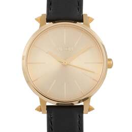 Часы Nixon Kensington Leather 37 мм из нержавеющей стали золотистого оттенка A108 3148, цвет multi 6906225098812 | multi