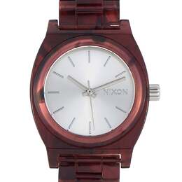 Часы Nixon Medium Time Teller из красного ацетата 31 мм A1214 200 6906229784636 | multi