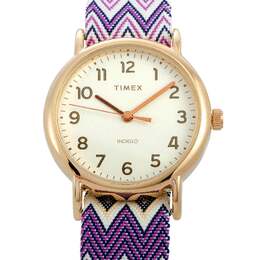 Часы Timex Weekender Chevron 38 мм золотистого цвета TW2R59000, цвет multi 6906217005116 | multi