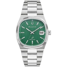 Bulova Super Seville 96B439 Mens Quartz Watch Green Dial