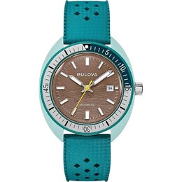 Bulova Snorkel Sea Turtle Quartz Mens Watch 98B446