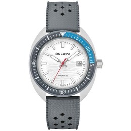 Bulova Snorkel 98B449 Mens Quartz Watch White Dial