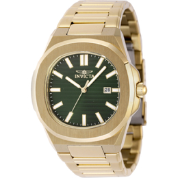 Invicta 48518 Speedway Quartz Mens Green Dial Watch with Gold-tone Stainless Steel Case