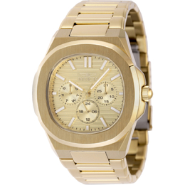 Invicta 48525 Speedway Mens Quartz Watch - Analog Gold Dial with Date, Day & Time Subdials