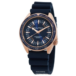 Nautica Mens Vintage Series Quartz Blue Dial Watch napnvf306