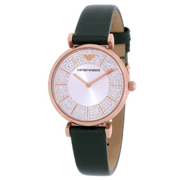 Emporio Armani Gianni T-Bar Quartz Silver Dial Ladies Watch AR11517