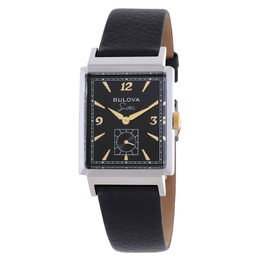 Bulova My Way Quartz Black Dial Mens Watch 98a261