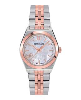 Часы Vega New Salvatore Ferragamo, цвет two tone/two tone/white 7918357020732 | two tone/two tone/white