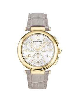 Часы Ferragamo Legacy Salvatore Ferragamo, серый/золотой/серебряный 7258412023868 | grey/gold/silver