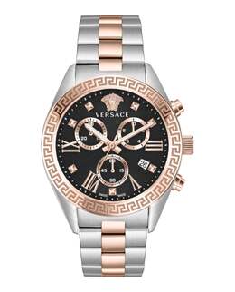 Часы Greca Chrono Versace, цвет two tone/two tone/black 7480954388540 | two tone/two tone/black