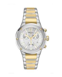 Часы F-80 Chrono Salvatore Ferragamo, цвет two tone/two tone/silver 7875830644796 | two tone/two tone/silver