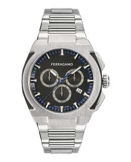 Часы Ferragamo Supreme Chrono Salvatore Ferragamo, цвет silver/stainless steel/black 7862622126140 | silver/stainless steel/black