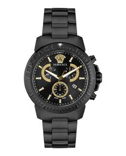 Новые часы-браслет Chrono Versace, черный 7154290819132 | black