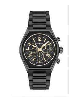 Часы Ferragamo Tonneau Chrono Salvatore Ferragamo, черный 7154265522236 | ip black