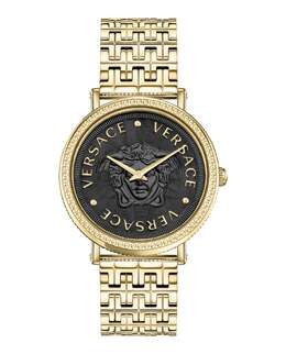 Часы V-Dollar Versace, золотой/золотой/черный 7855225241660 | gold/gold/black