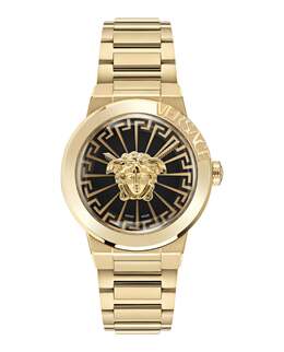 Часы Medusa Infinite Versace, цвет gold/ip yellow gold/black 7795805585468 | gold/ip yellow gold/black