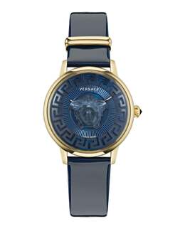 Часы женские Versace, цвет blue/ip yellow gold/blue 7785078882364 | blue/ip yellow gold/blue