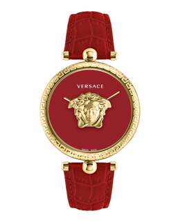 Часы Palazzo Empire Strap Versace, красный/золотой/красный 7780128391228 | red/gold/red