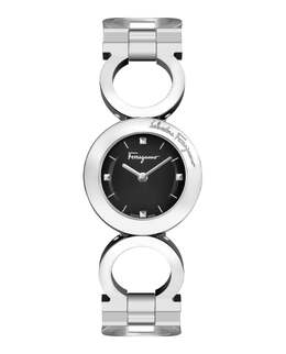 Часы Gancino Salvatore Ferragamo, цвет stainless steel/stainless steel/black 7875859873852 | stainless steel/stainless steel/black