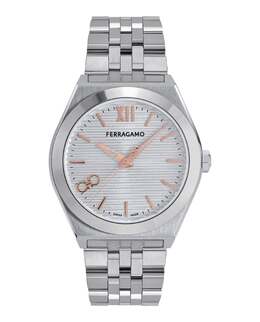 Часы Vega New Salvatore Ferragamo, цвет silver/stainless steel/silver 7918345814076 | silver/stainless steel/silver