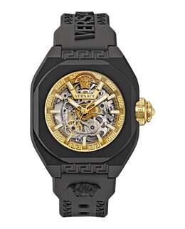 V-Legend скелетон автоматические часы Versace, черный/черный/золотой 7855176974396 | black/black/gold