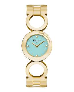 Часы Gancino Salvatore Ferragamo, золотой/золотой/синий 7875828875324 | gold/gold/blue