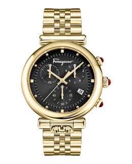 Часы Ferragamo Ora Salvatore Ferragamo, золотой/золотой/черный 7787436802108 | gold/gold/black