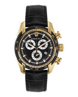 Часы с ремешком V-Ray Versace, черный/золотой/черный 7513153929276 | black/gold/black