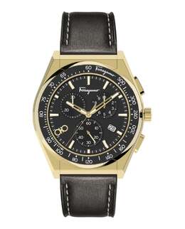 Спортивные часы Ferragamo 1898 Salvatore Ferragamo, черный/золотой/черный 7780128948284 | black/gold/black