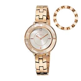 Женские часы Furla Club с серебряным циферблатом и нержавеющей сталью 6960932323388 | gold