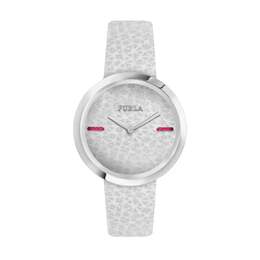 Женские часы Furla My Piper с белым циферблатом из нержавеющей стали из телячьей кожи 6960932028476 | beige