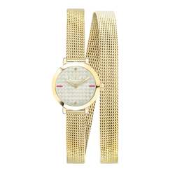 Женские часы Furla Vittoria Guilloche с циферблатом из нержавеющей стали золотого цвета 6960931962940 | gold