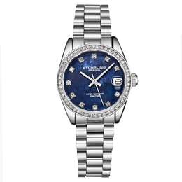 Часы женские Stuhrling, серебряный/синий 6541608321084 | silver/blue