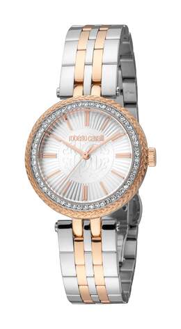 Часы женские Roberto Cavalli, цвет two tone silver & rose gold 7314990891068 | two tone silver & rose gold