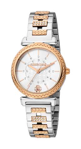 Часы женские Roberto Cavalli, цвет two tone silver & rose gold 7314992857148 | two tone silver & rose gold