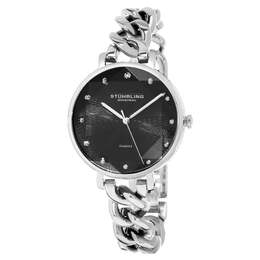 Часы женские Stuhrling, серебряный/черный 6541607895100 | silver/black