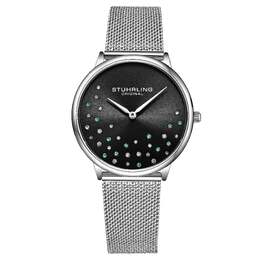 Часы женские Stuhrling, серебряный/черный 6541607796796 | silver/black