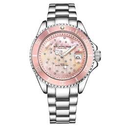 Часы женские Stuhrling, серебряный/розовый 6541609238588 | silver/pink