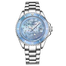 Часы женские Stuhrling, серебристый/голубой 6541609238588 | silver/lt blue