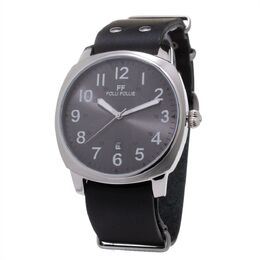 Мужские часы Folli Follie из кожи, черный 7868349513788 | black