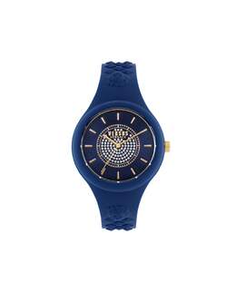 Часы Fire Island с хрустальным ремешком Versus Versace, синий/синий/синий 7836347105340 | blue/blue/blue