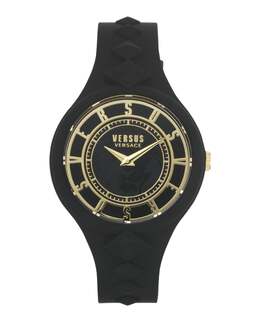 Часы с ремешком Fire Island Studs Versus Versace, черный/черный/черный 7632520478780 | black/black/black