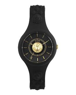 Силиконовые часы Fire Island Versus Versace, черный/черный/черный 7639775281212 | black/black/black