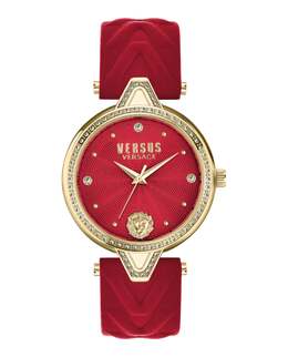 Часы V Versus Crystal Versus Versace, красный/золотой/красный 7319449075772 | red/gold/red